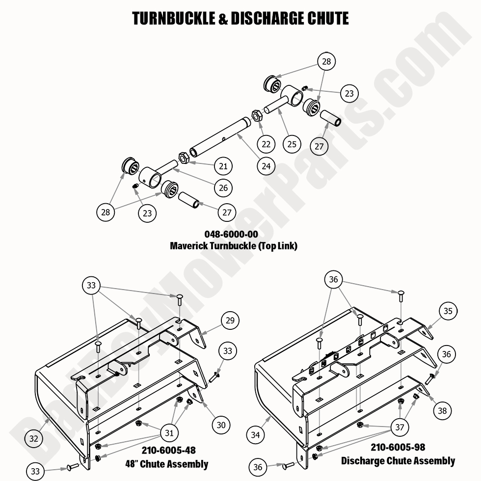 2020 Maverick - Turnbuckle & Discharge Chute